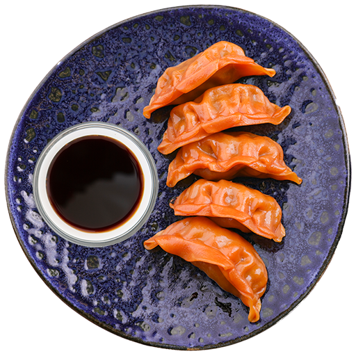 Orange gyoza